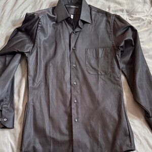 Geoffrey Beene Black Dress Shirt